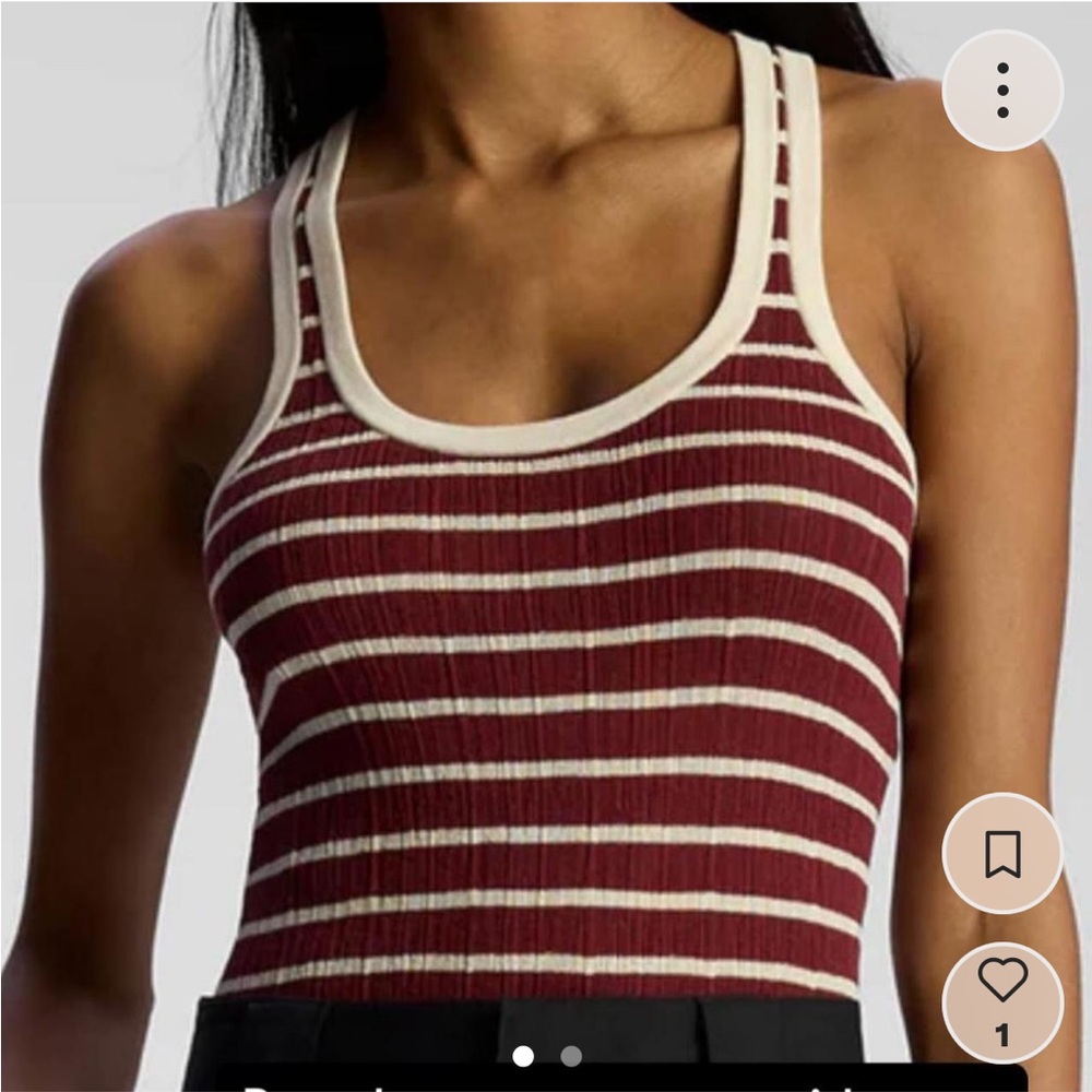 ALC burgundy striped tank size Xs